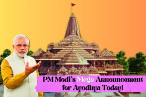 PM Modi's Mega Announcement for Ayodhya Today!