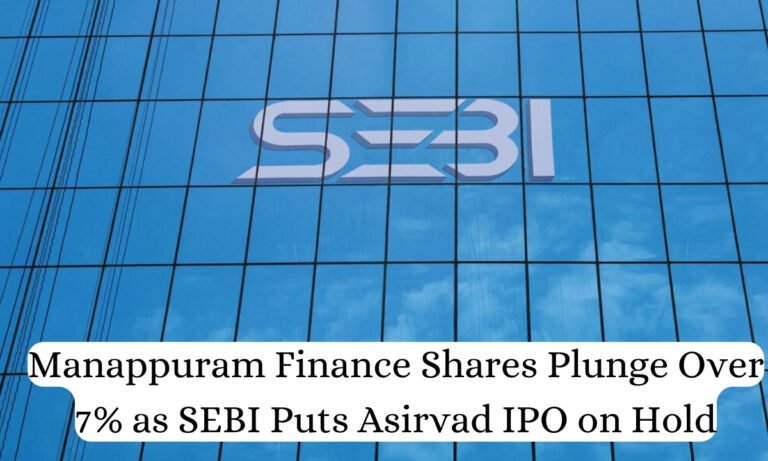 Manappuram Finance Shares Plunge Over 7% as SEBI Puts Asirvad IPO on Hold